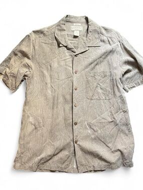 Boca Classics Island Wear Men's M Silk Blend Silknosic Monstera Hawaiian Shirt